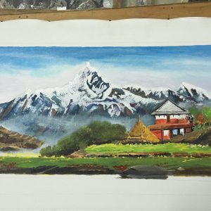 Abstract Painting of Annapurna Himal