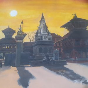 Bhaktapur Darbar Square Painting